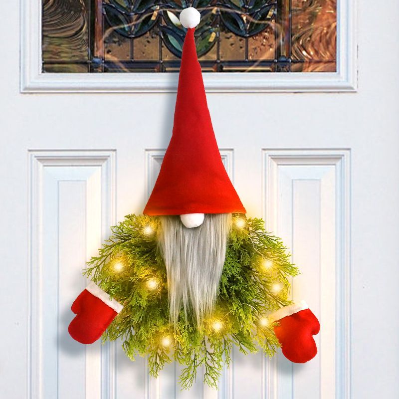 Christmas face painting props on sale5ya Garland for elderly, restaurant garland, luminous decoratio