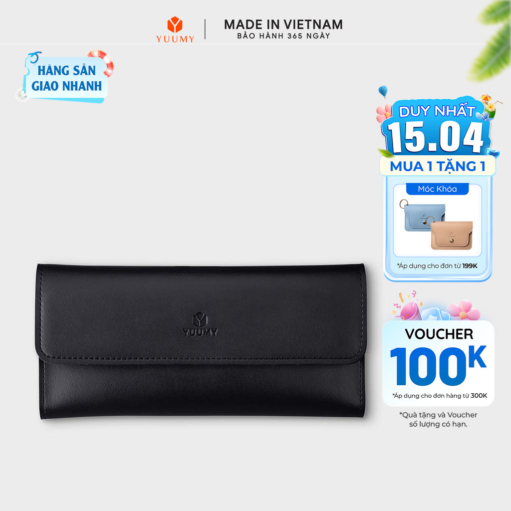 Ví Yuumy ( Thời trang nữ kiểu cầm tay dáng dài - Ví da YV28)