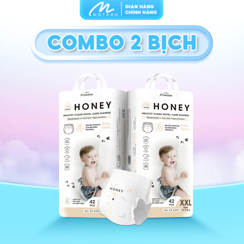[2 BỊCH] Tã Bỉm Honey Premium Chính Hãng Kho HCM Đủ Size Mềm Mại