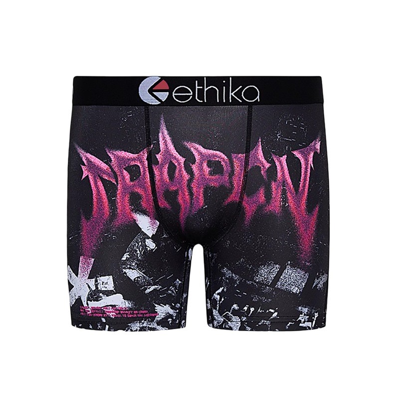 Ethika Boxer Nam Ice Silk Họa Tiết Bãi Biển - Thoáng Khí, Nhanh Khô, Perfect Cho Dạo Phố