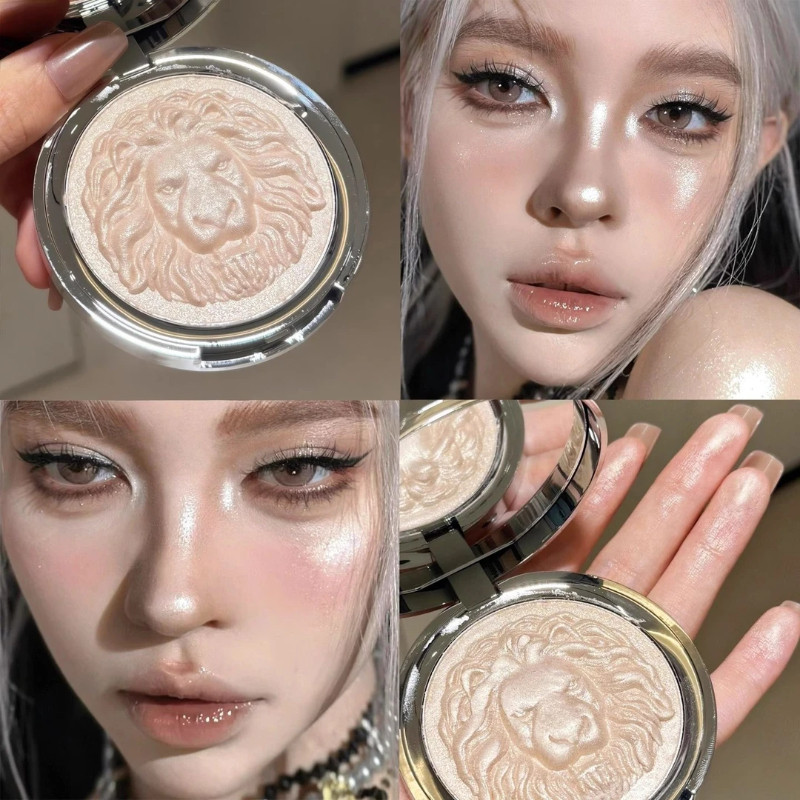 highlight bắt sáng highlight Lion Head Highlight Cream Gừng Highlight Powder Brightening Face Highli