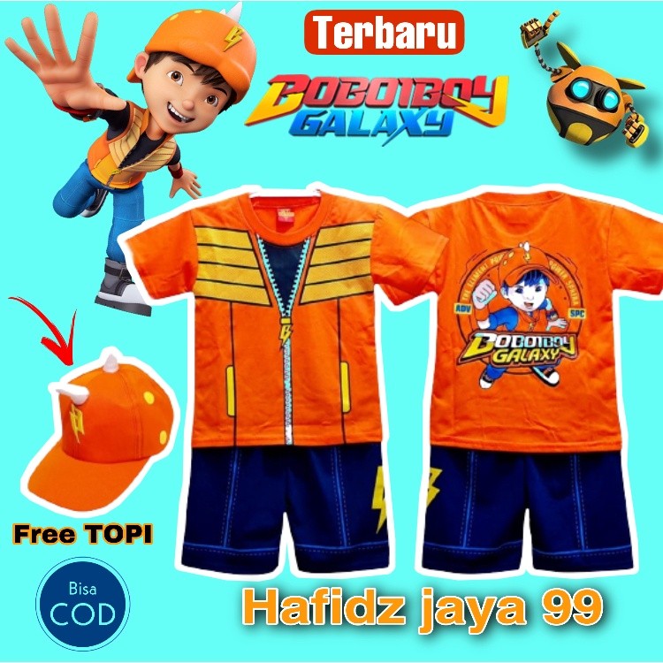TA1 Mới nhất..... Bộ quần áo Boboiboy Quần áo BOBOIBOY / Quần áo BOBOIBOY GALAXY CAM FULL SET / HALI
