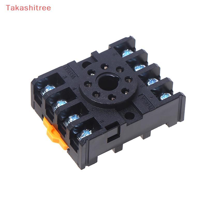 (Takashitree) 1 / 5 Cái PF083A Đế Rơ Le Điện Soet 8 Chân Rơ Le Soet Cho MK2P AH3 ASY DH48S Gắn Đường