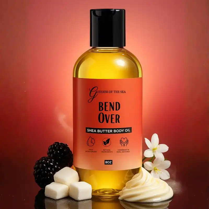 Shea Butter Body Oil – Deeply Nourishing, Lightweight Hydration with Almond Oil, Jojoba Oil & Vitami