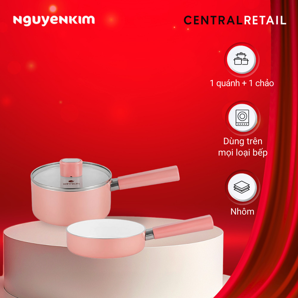 Bộ nồi chảo chống dính Elmich Baby EL-1169AP