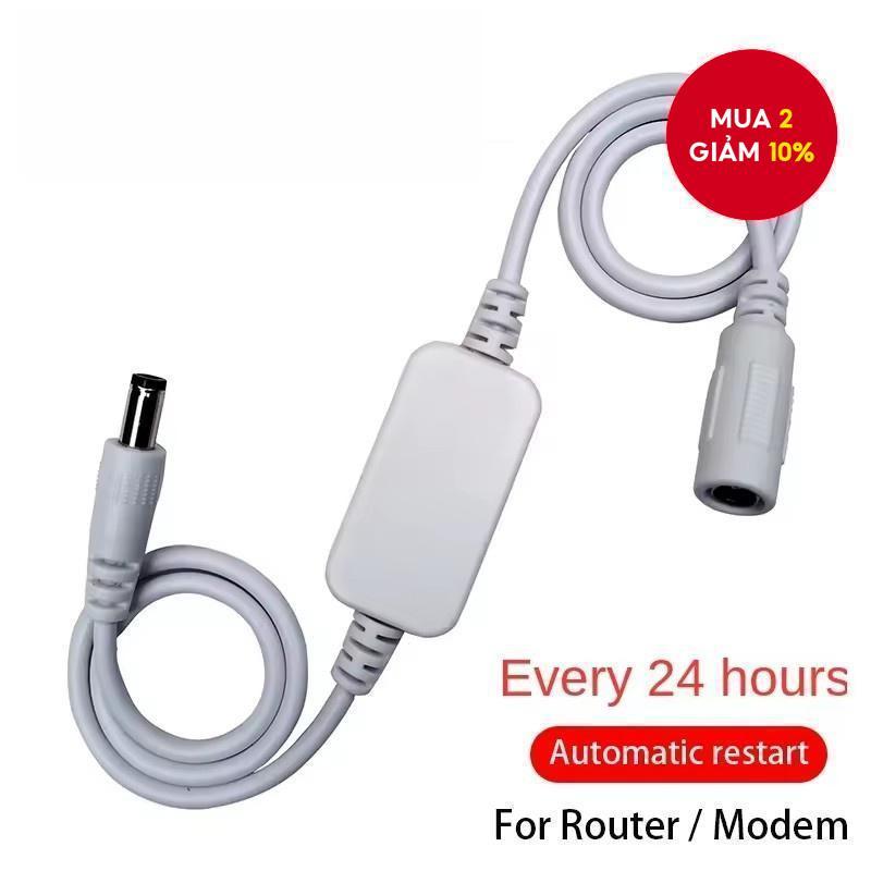Bộ định tuyến WiFi Đặt lại DC9 15V Khởi động lại Mô-đun khởi động lại Thời gian 24H Dây đặt lại tắt nguồn tự động
