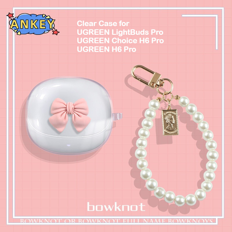 for UGREEN LightBuds Pro / Choice H6 Pro Case Protective Transparent Clear TPU Covers UGREEN H6 Pro 