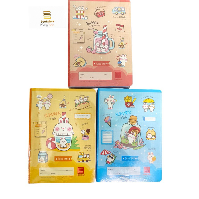[Com bo 2 quyển]4 Ô ly 200 trang Hồng Hà School Good Time - 0588