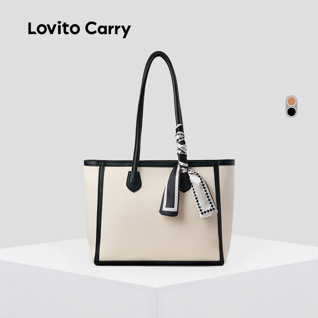 (Lovito Carry) Túi xách vai lớn hàng ngày cho nữ LR15E015