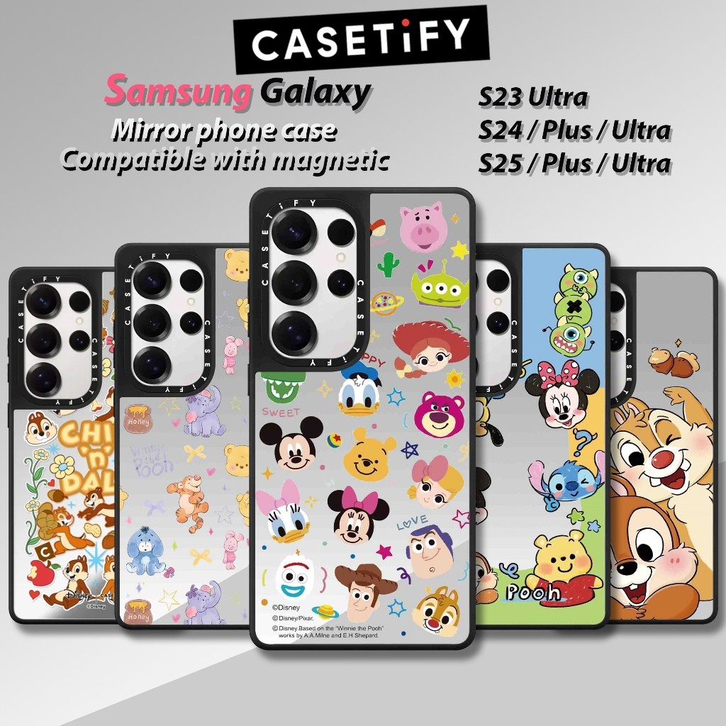 Ốp lưng Disney Cute casetify Ốp điện thoại Samsung Mirror cho Samsung GalaxyS23 S24 S25 S26 Plus Ult