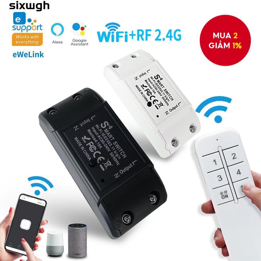 Công tắc thông minh WiFi eWeLink hỗ trợ ứng dụng eWeLink, tương thích với điều khiển giọng nói Alexa