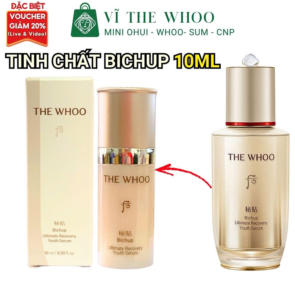 Tinh Chất WHOO BICHUP Thế Hệ Thứ 4 Chống Lão Hoá - The Whoo Bichup Ultimate Recovery Youth Serum 10m