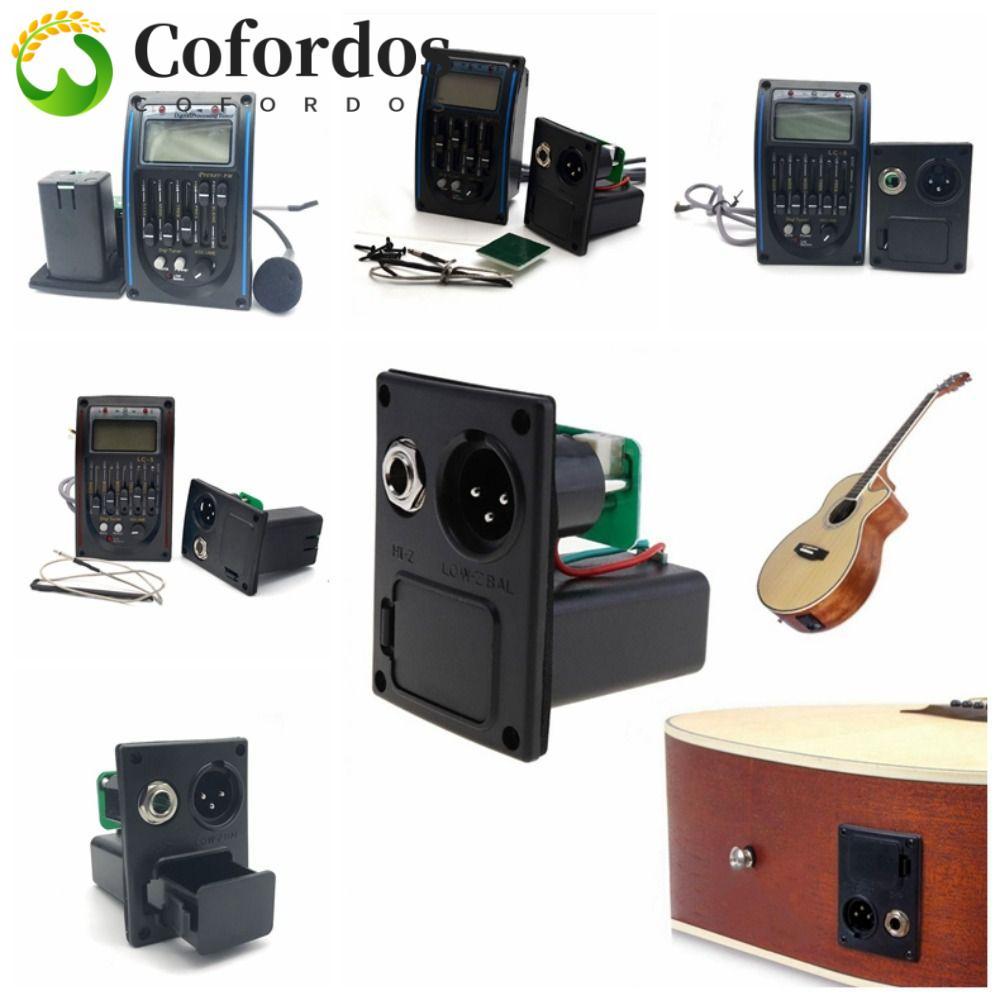 COFORDOS Band Acoustic Guitar Preamp, EQ Equalizer LC-5 / 4 Guitar Tuner System, Piezo Pickup 5 Band