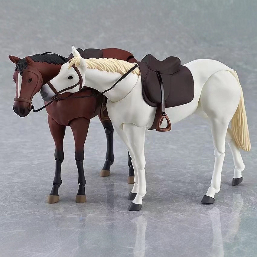 Figma Horse White Brown / Brown Super Movable Body Horse Đồ trang trí mô hình thực hành [mxSR]
