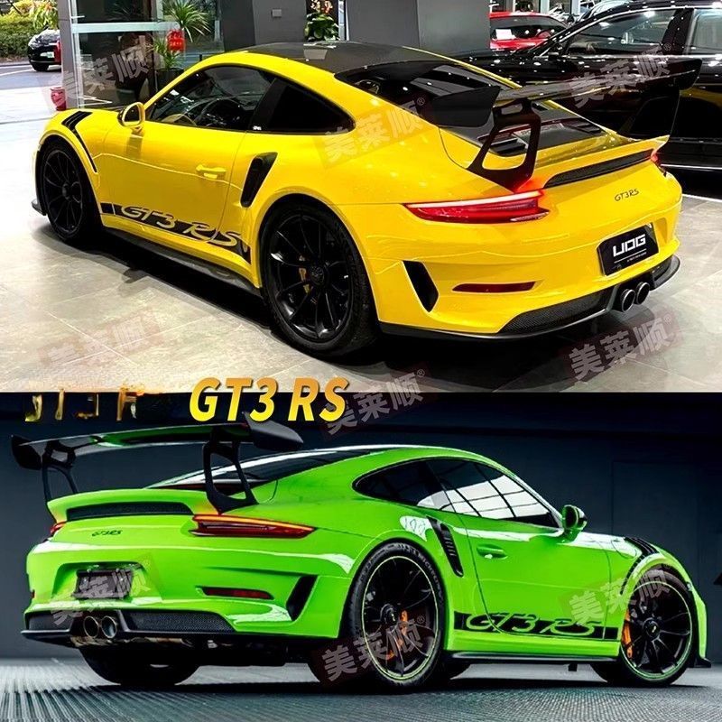 PORSCHE stickers, 911 GT3 RS door decals, 992 and 997 Carrera side decals