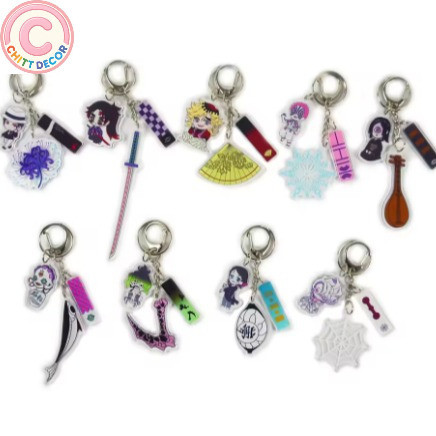 Móc khóa anime – nhân vật Kibutsuji Muzan, Kokushibou, Douma, Akaza, Nakime, Gyokko, Gyuutarou, Enmu