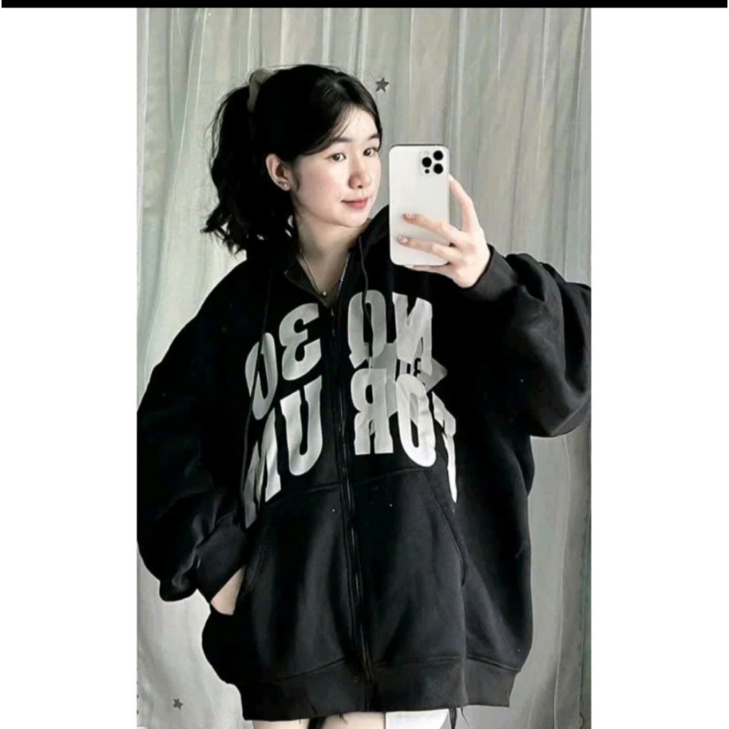 Áo khoác hoodie zip nỉ in hình thời trang form freesize - Un In Store Bs029