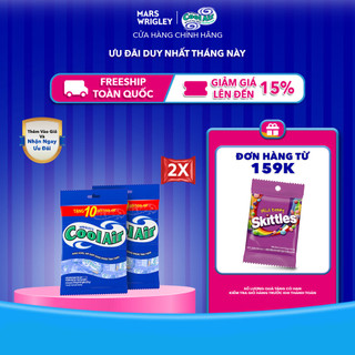   200 gói tặng 20 gói  Combo 2 Túi Kẹo Sing-Gum Cool Air Hương Bạc Hà - Khuynh Diệp Túi  Túi gồm 200+20 Gói x 2 Viên Kẹo  