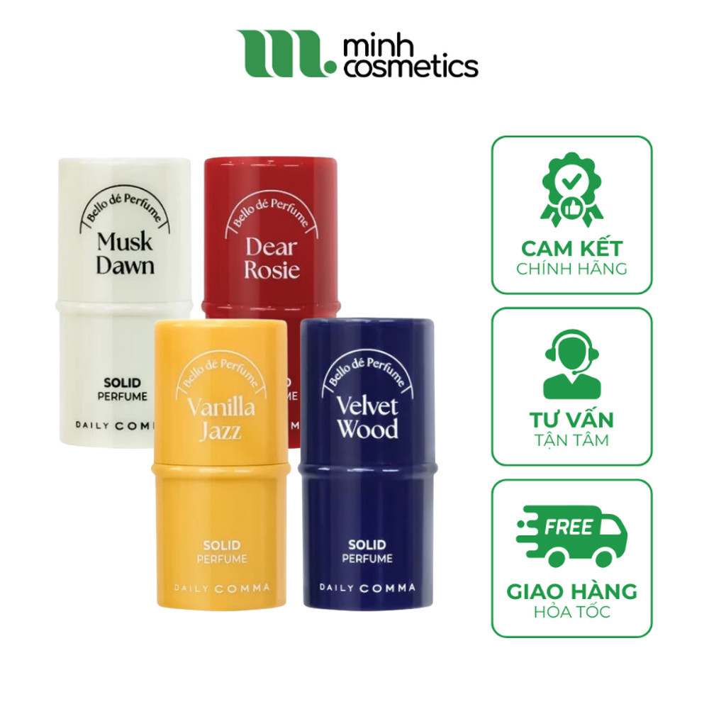 Nước Hoa Khô Daily Comma Bello De Perfume Solid Perfume 4.7g  – Dear Rosie / Velvet Wood / Musk Dawn