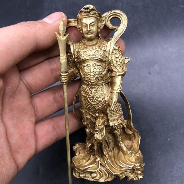 Đồng Erlang Thần Dương Dương Erlang Thần Đồ Trang Trí gầm rú Tengu Tượng Đồng Đồ Trang Trí Nhà 1.316