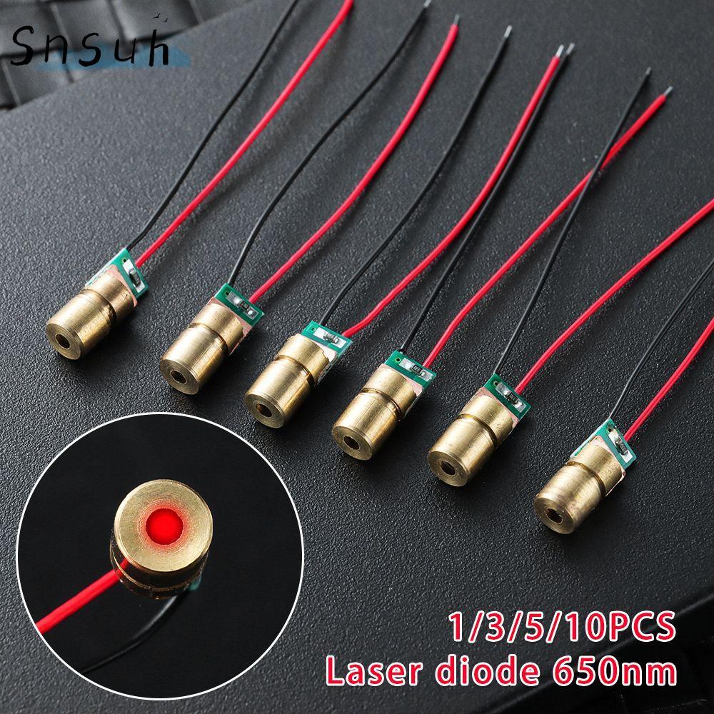 SNSUH 1 / 3 / 5 / 10 PC Laser Có Thể Điều Chỉnh Đầu Đồng 5 triệu watt Chấm Diode Mô Đun