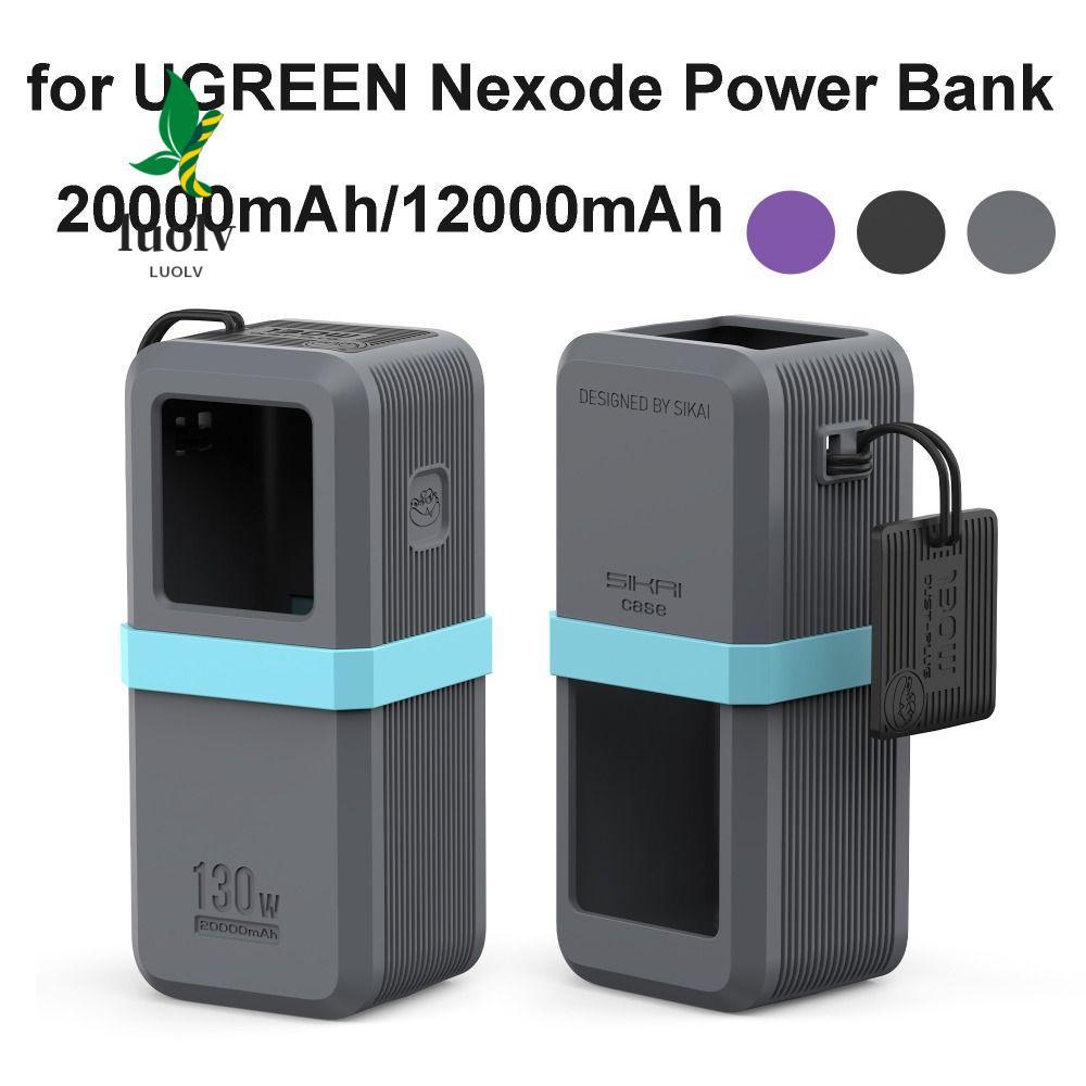LUOLV Bảo vệ, Silicon di động mềm, Mang theo chống bụi chống sốc cho UGREEN Nexode Power Bank 20000m