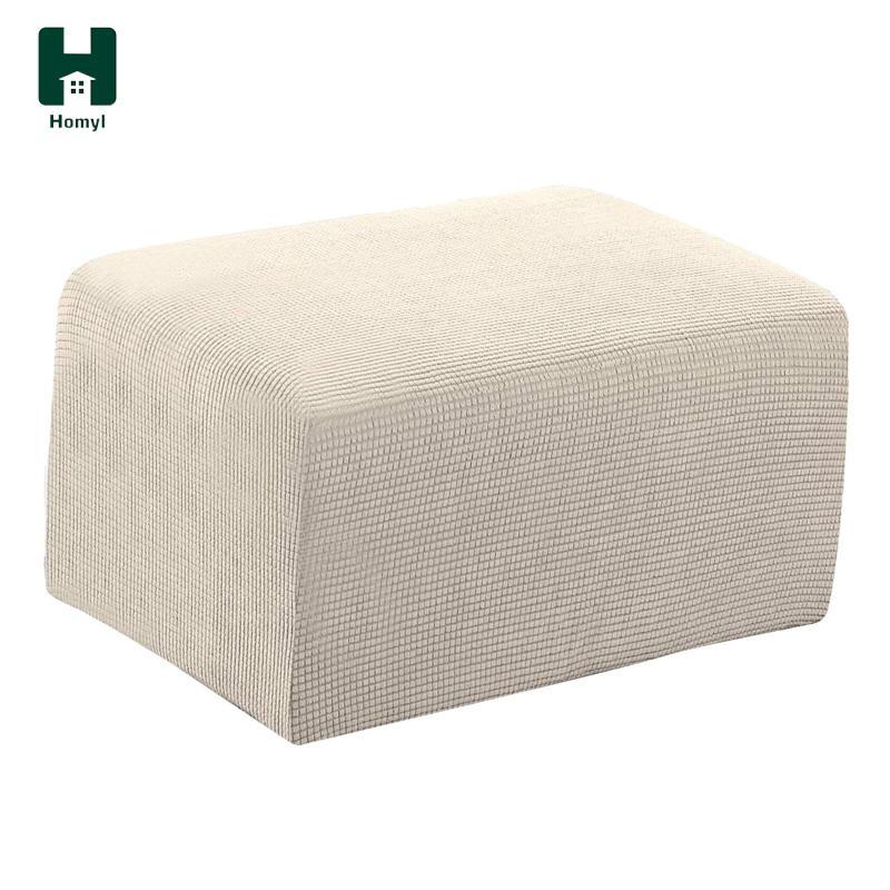 Homyl Ottoman Pouf Bao Ghế Để Chân Ghế Trượt Ottoman Ghế Chân Bảo Vệ Vỏ Bảo Vệ Tay Phụ Kiện Mềm Bền 