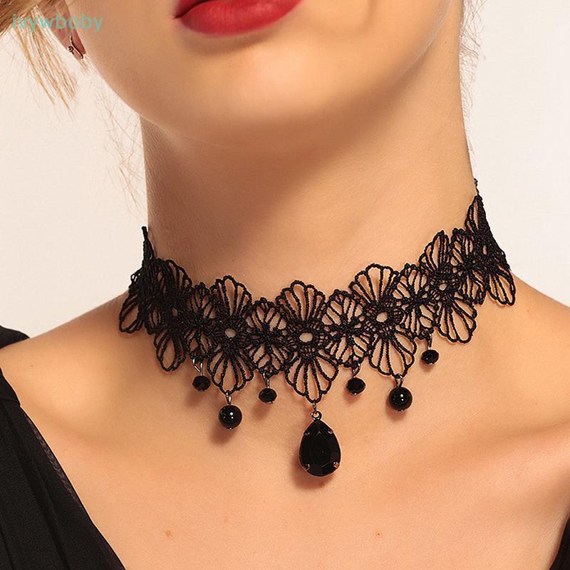 [IVY] Choker Ren Gothic Vintage Pha Lê - Trang Sức Dành Cho Nữ