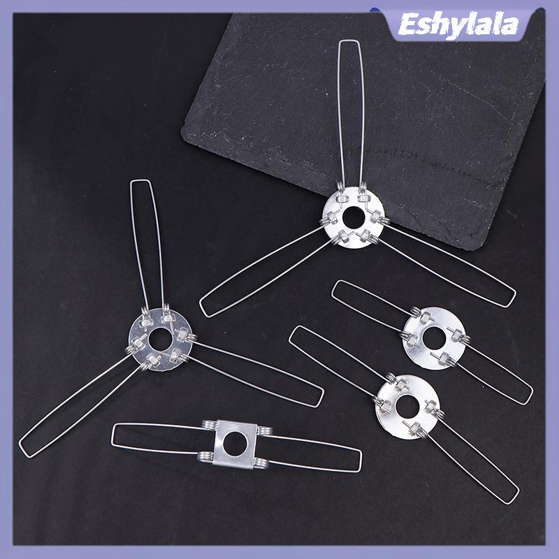 Eshylala 4 Cái 2-Forks 3-Forks Kẹp lò xo cố định mạ kẽm Lò xo Bule để cố định tấm chắn đèn DIY cho đ