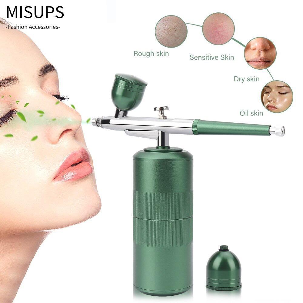 MISUPS Mini Airbrush Kit, Airbrush Makeup USB Multi-Function Spray, Dye Barber Airbrush Machine Cake