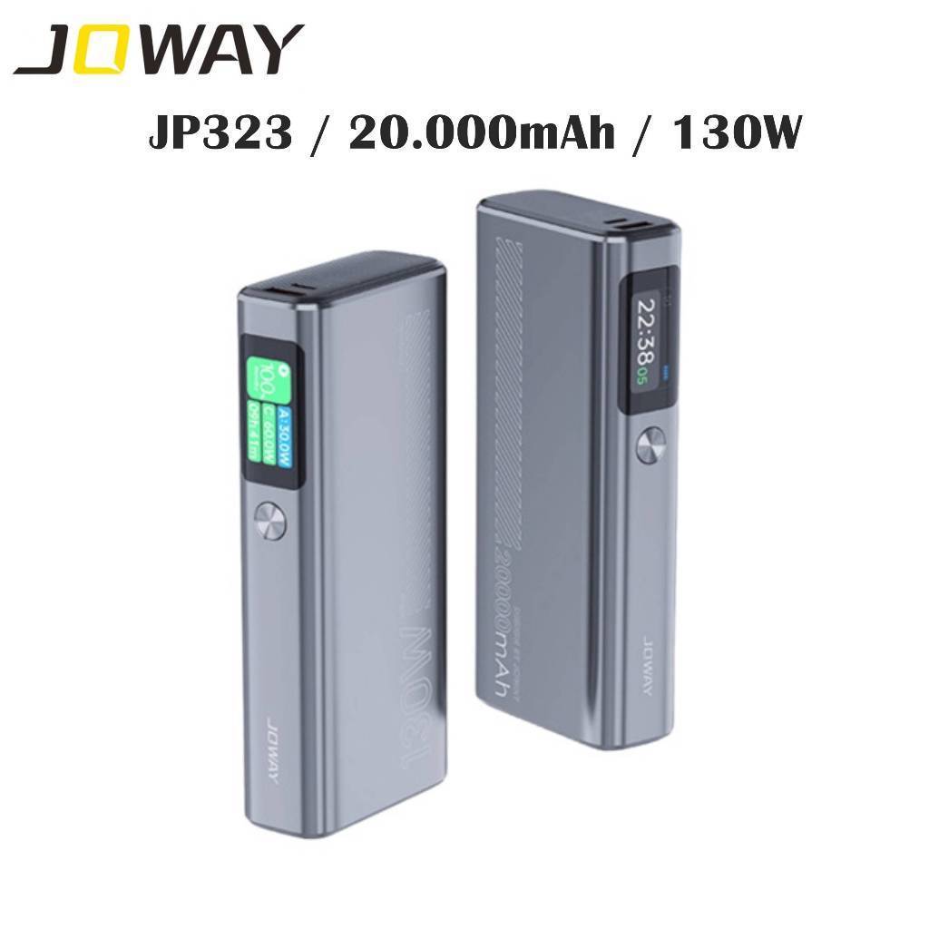 Pin Sạc Dự Phòng Joway JP323 Sạc Nhanh 130W, Dung Lượng 20.000mAh, Tích Hợp Đồng Hồ/Đồng Hồ Báo Thức