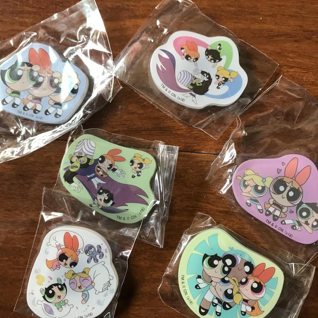 Nhật Bản Giới Hạn The Powerpuff Girls Tủ Lạnh Dán Powerpuff Girls Nhãn Dán Từ Tính Nam Châm Trang Tr