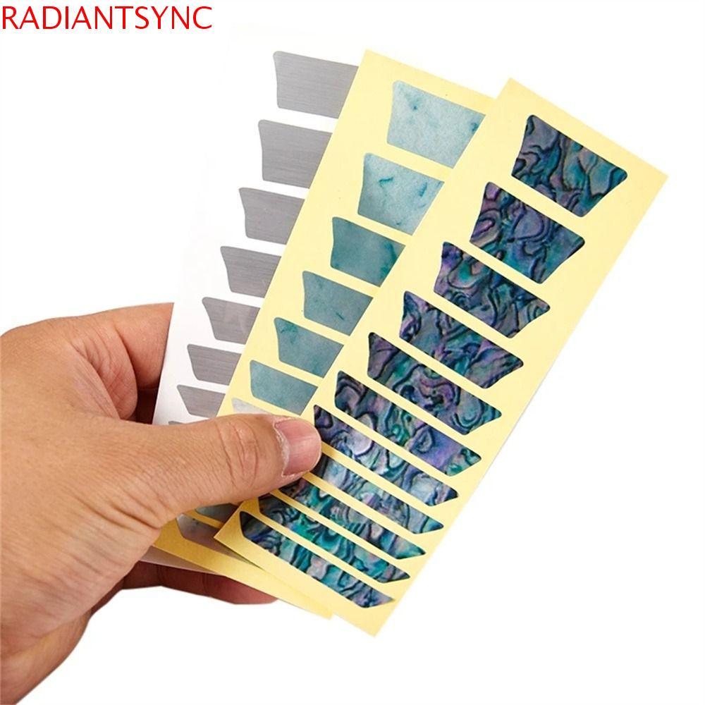 RADIANTSYNC Cross Inlay Đề Can Guitarra Phụ Kiện Nhạc Cụ Guitar Inlay Miếng Dán Đàn Guitar Acoustic 
