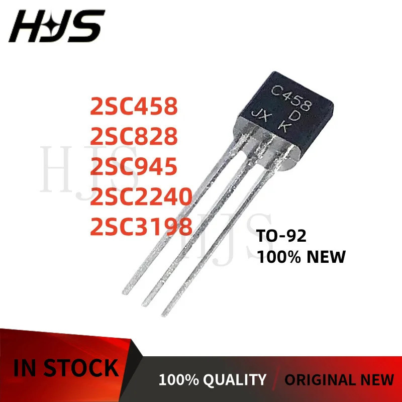 10 Cái / lốc Thương Hiệu Mới 2SC458 2SC2240 2SC3198 2SC945 2SC828 C458 C2240 C3198 C945 C828 TO-92 N