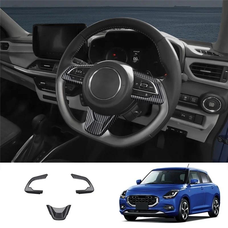 Vô Lăng Nút Viền Khung Miếng Dán Cho Phụ Kiện Nội Thất Ô Tô Cho Suzuki Fronx 2024