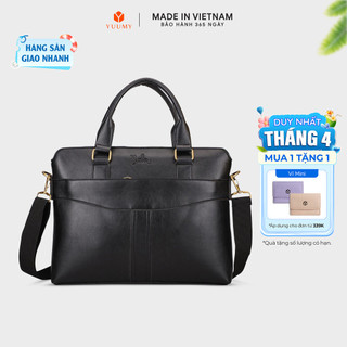 Cặp công sở yuumy (thời trang nam đi làm cỡ lớn - cặp da caym06)