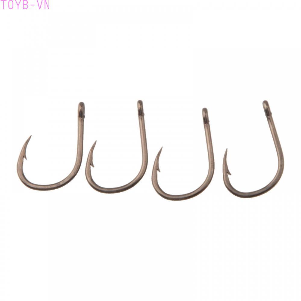 【TOYBOX】Carp Fishing Hook PTFE Coating Lightweight Design Barbed Hook Durable Material