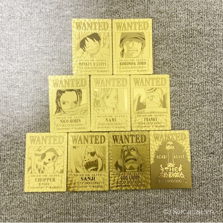 Sản phẩm mới Luffy Sauron One Piece Flash Card Bounty Wanted Tiền giấy kỷ niệm Đồng xu kỷ niệm 20 nă
