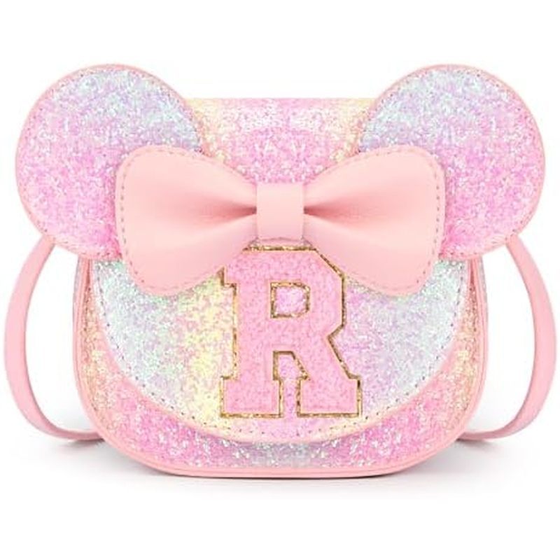 mibasies Toddler Purse Girl Gifts: Girls Birthday Gifts for 3-8 - Toys for Ages 2-4 Purse, Pink, Let
