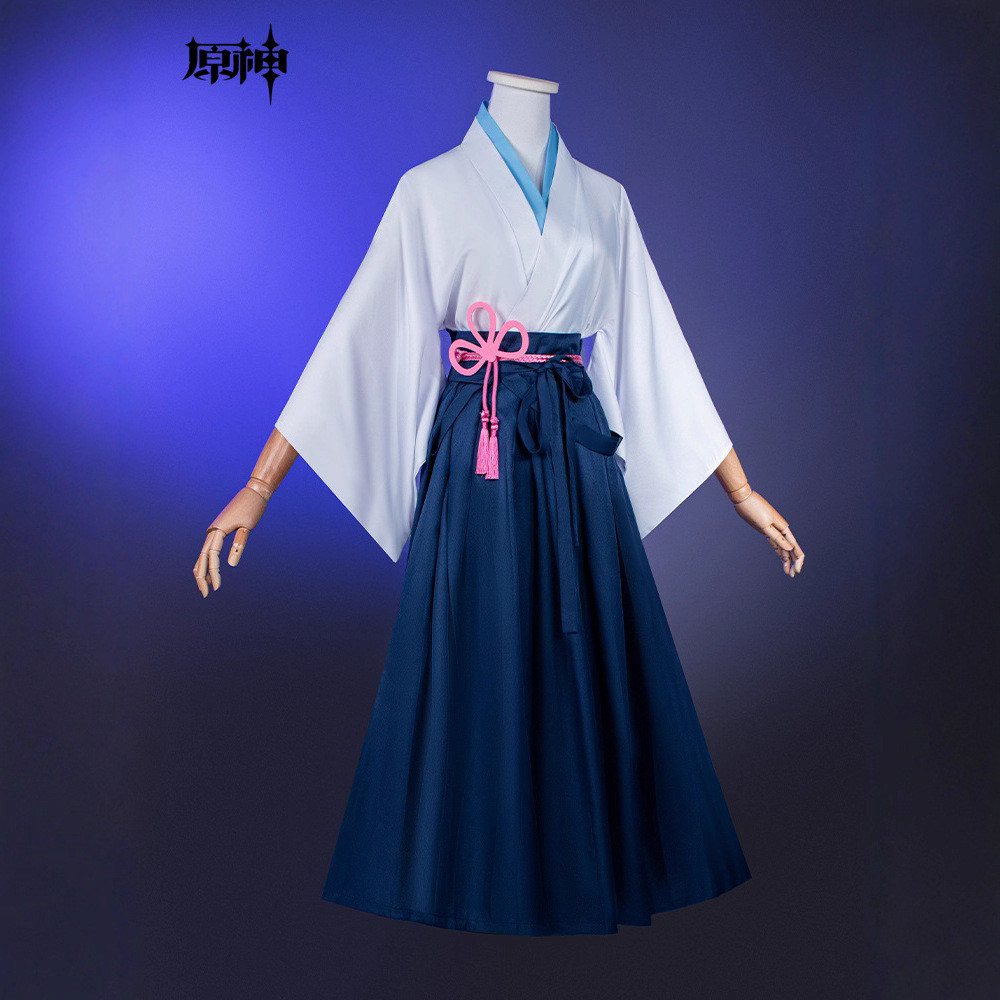 Genshin Tác Động Kamisato Ayaka Kendo Đồng Phục Hóa Trang Kimono Hóa Trang Trò Chơi Hiệu Suất Trang 