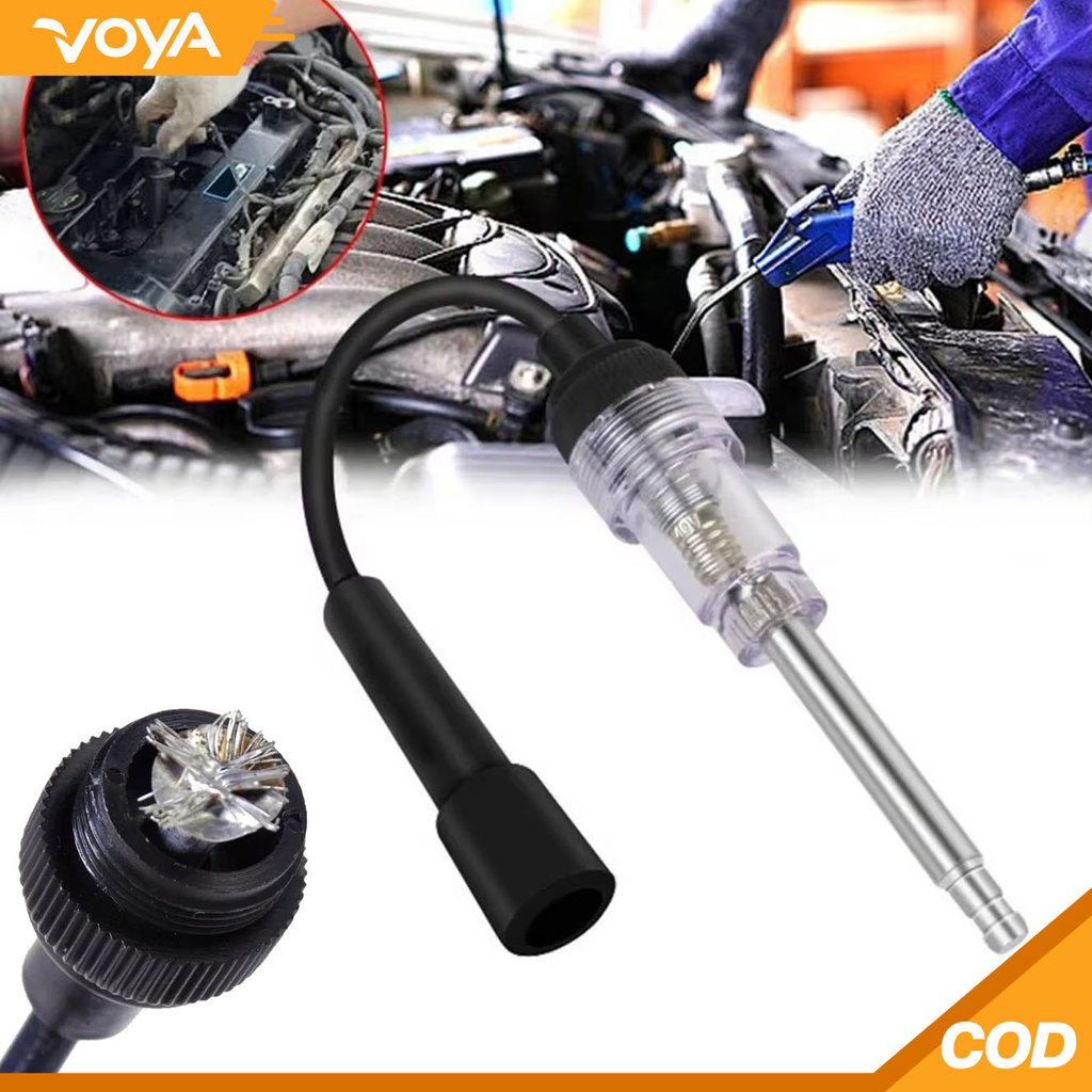 Car Spark Plug Tester Công cụ chẩn đoán Thử nghiệm khởi động động cơ In-Line Igniton Spark Tester Hệ