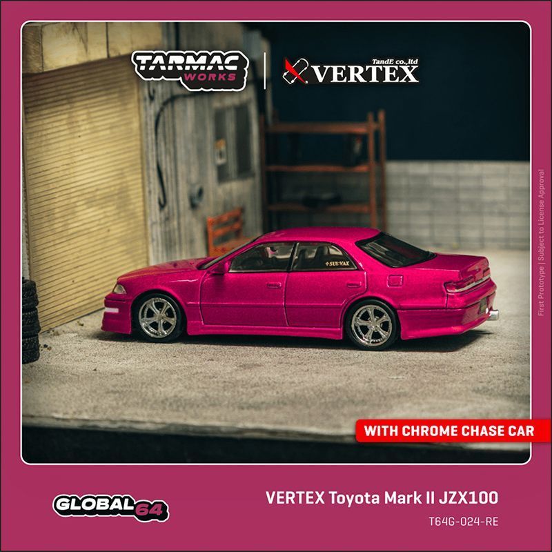 Tarmac Works 1 / 64 Toyota VERTEX Mark II JZX100 Hợp Kim Diecast Xe Mô Hình Đồ Chơi Quà Tặng Sinh Nh