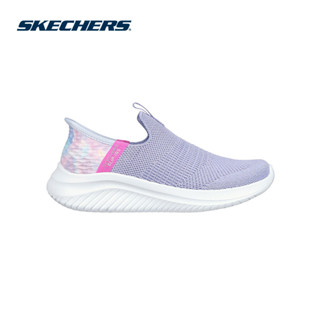  Giày Thể Thao Bé Gái Skechers Slip-Ins Ultra Flex 3.0 Colory Wild - 303801L-LVMT Air-Cooled Memory Foam Online Sale 