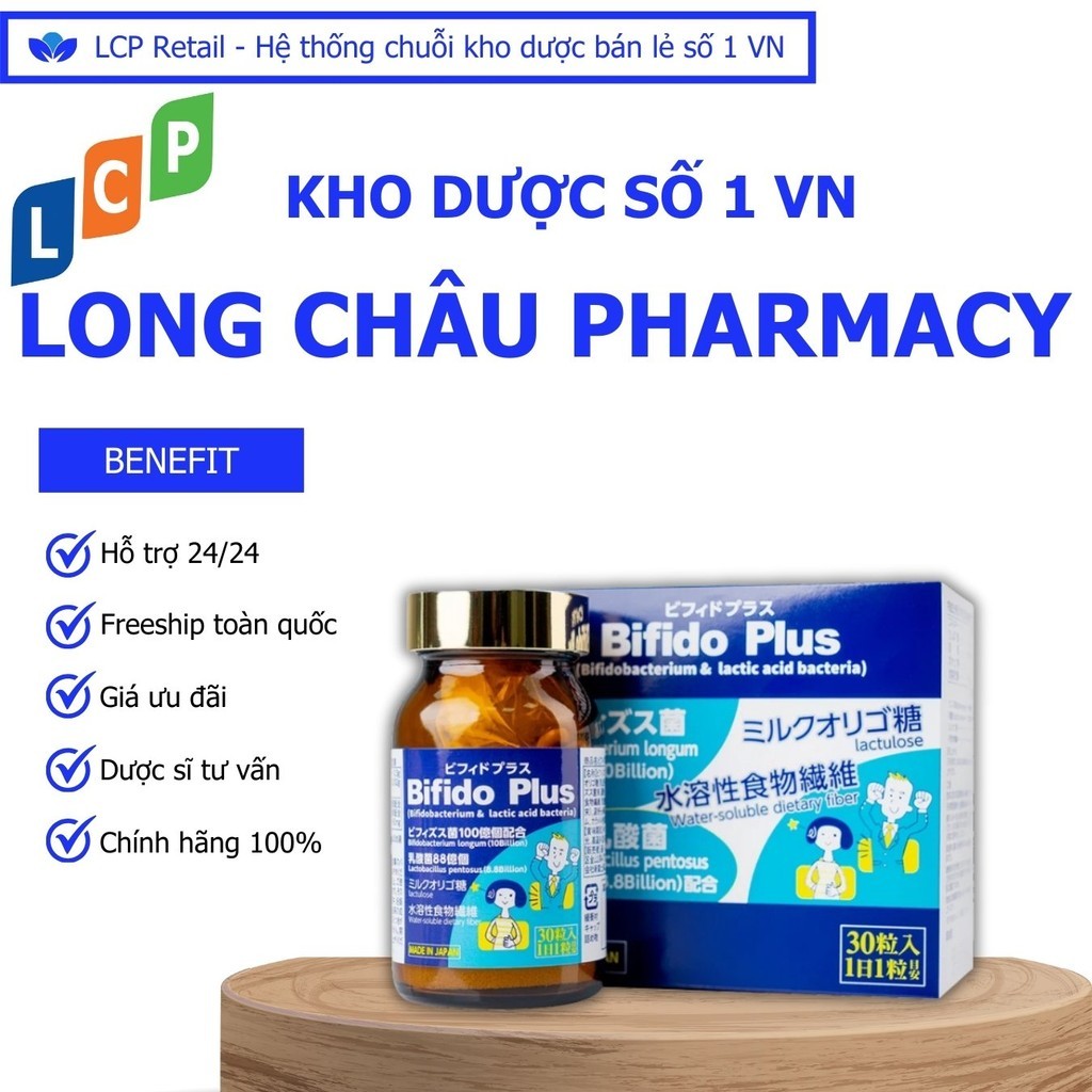 Viên uống Bifido Plus Jpanwell – bổ sung lợi khuẩn, hỗ trợ tiêu hóa, duy trì hệ vi sinh đường ruột (