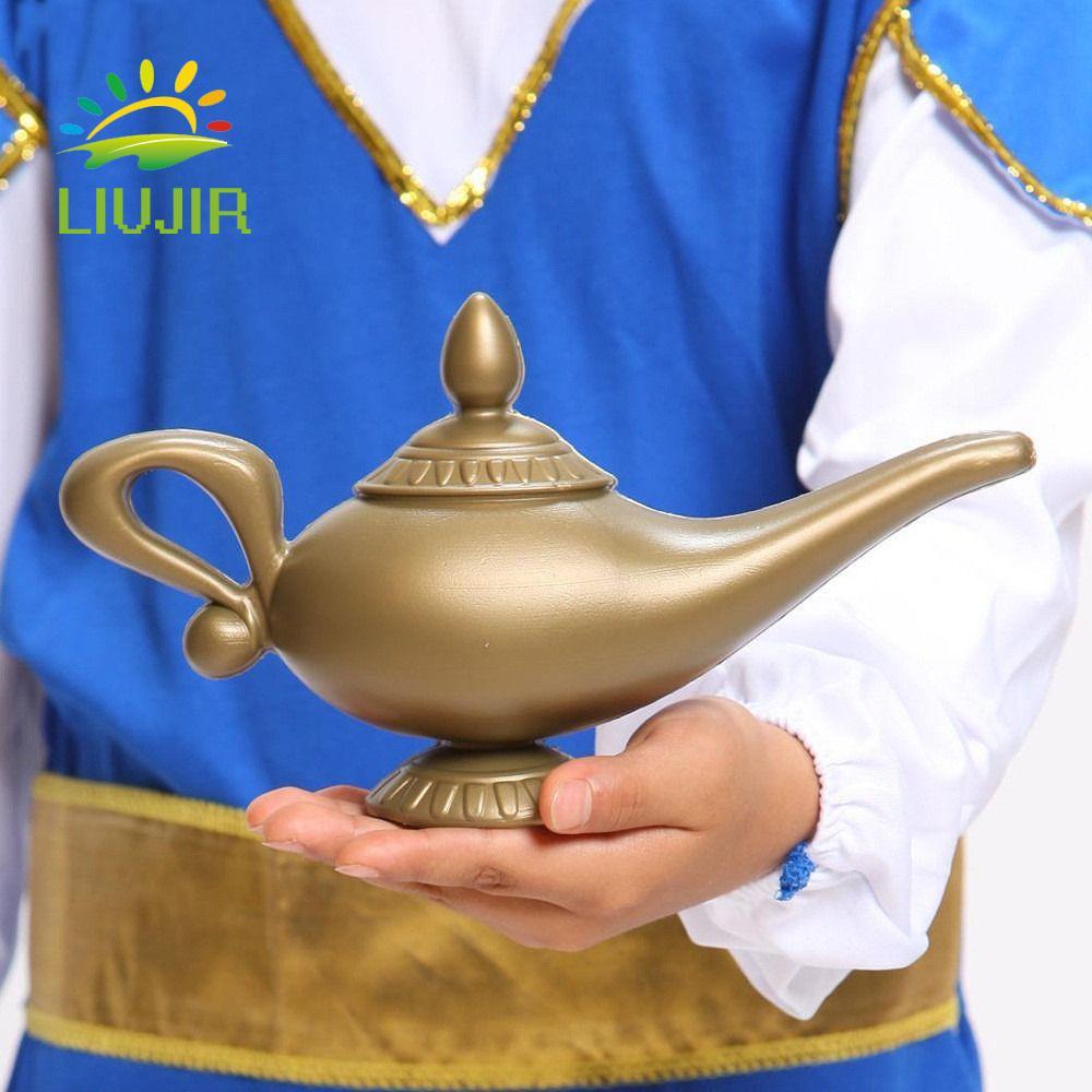 LIUJIR Aladin Đèn Thu Nhỏ, Đế Tròn Thủ Công Aladin Đèn Chống Đỡ, Nhựa Handmade Sống Động Giáng Sinh