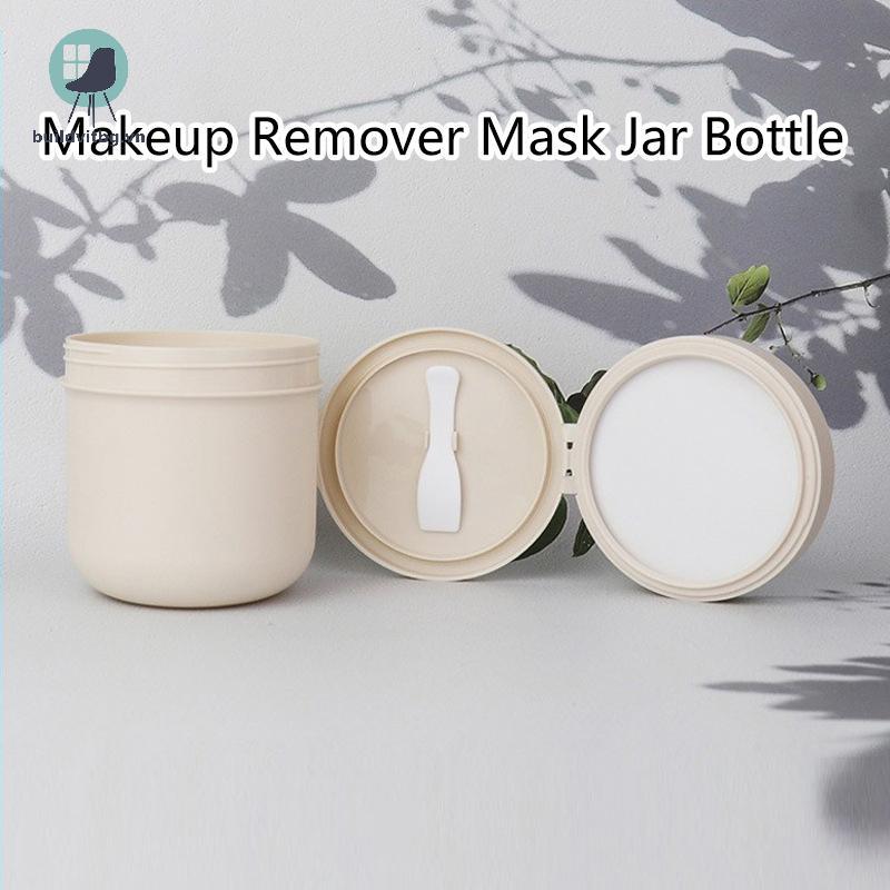Bg 1 Cái 300 / 400ml Lọ Tẩy Trang Có Thìa Nhựa Rỗng Lọ Trang Điểm Nồi Du Lịch Kem Dưỡng Da Mặt Hộp Đ