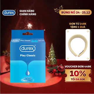  Gel bôi trơn Durex play classic Hộp 3 gói x 5ml 