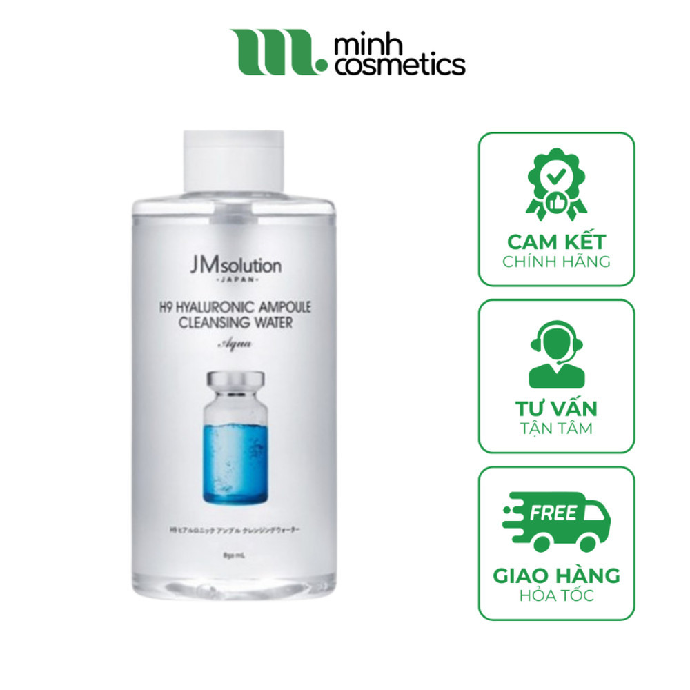 Tẩy Trang JM Solution H9 Hyaluronic Ampoule Cleansing Water Aqua