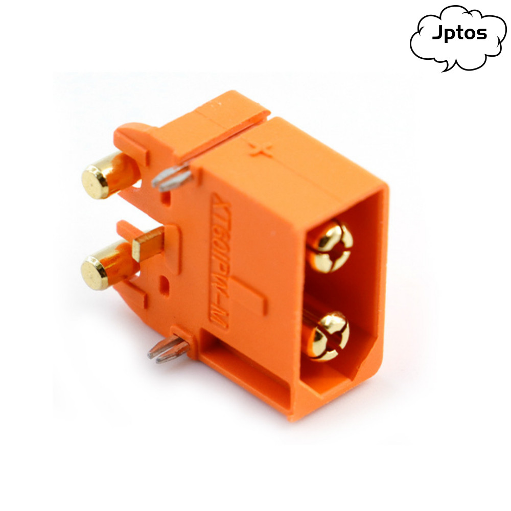 JPTOS 2 Phích cắm dòng XT60I, Tín hiệu 2 + 1 Amass XT60IE-M XT60IPW-M, Dễ dàng lắp đặt Đầu cắm cáp d