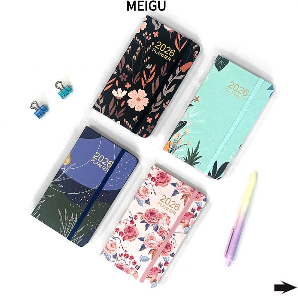 MEIGU 2026 Pocket Planner, Jan.2026 - Dec.2026 A6 Pocket Calendar 2026, Lịch trình hàng tuần và hàng